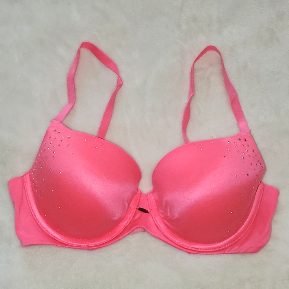 Victoria's Secret Fabulous Rhinestone Lined Demi Bra